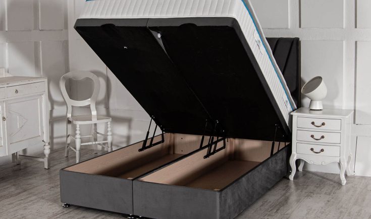 ottomon bed diamond mattress open